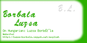 borbala luzsa business card